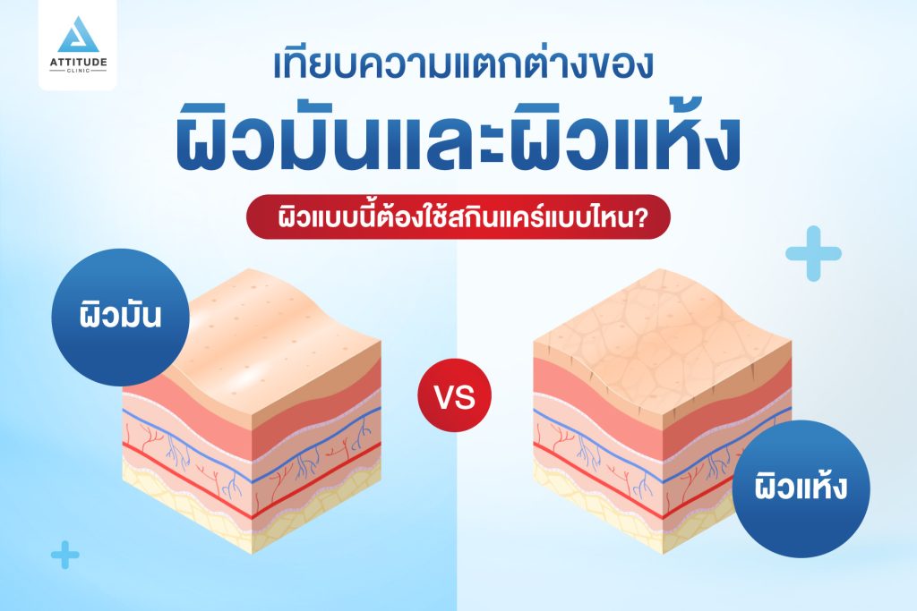 เทียบความแตกต่างของ ผิวมันและผิวแห้ง ผิวแบบนี้ต้องใช้สกินแคร์แบบไหน​?