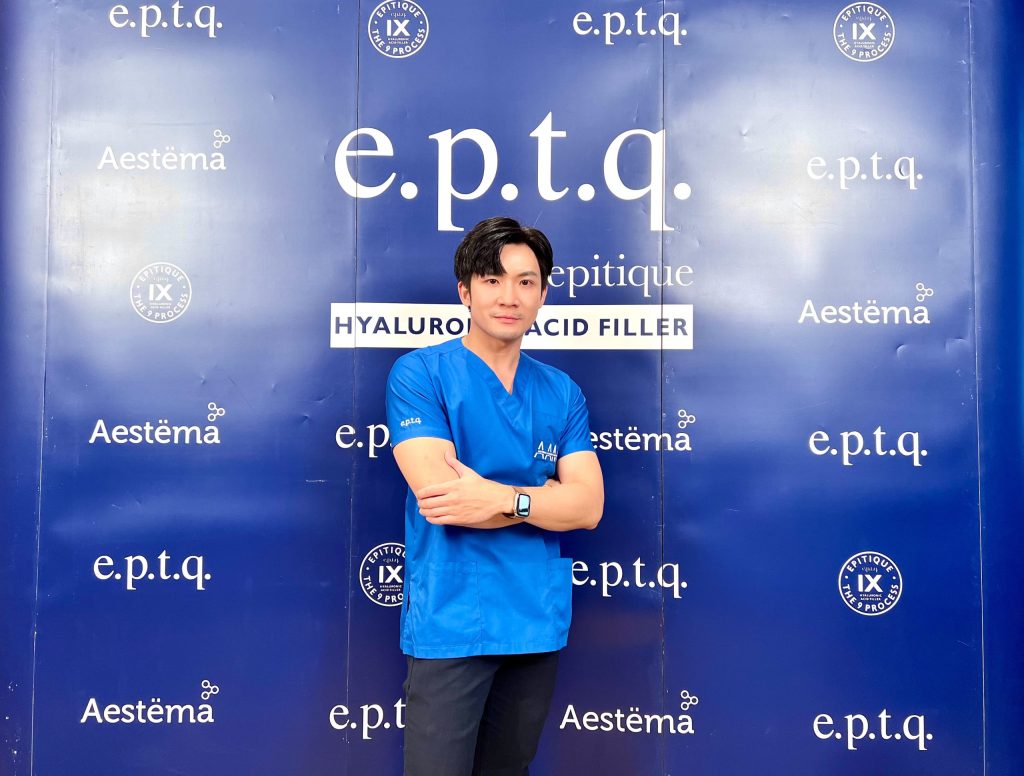 คุณหมอนุ แพทย์ประจำ Attitude Clinic ของเรา ร่วมเป็น Co-Trainer บรรยายและสอนเทคนิคการฉีดฟิลเลอร์ในงาน 5th AAM Master Class: Lecture and Hands-on Workshop ฟิลเลอร์ e.p.t.q.