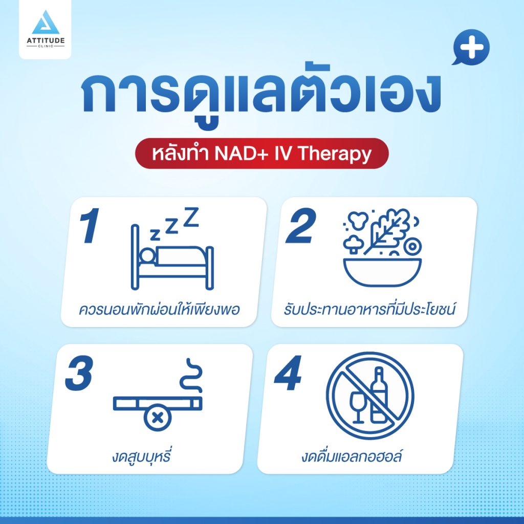 การดูแลตัวเองหลังทำ NAD+
