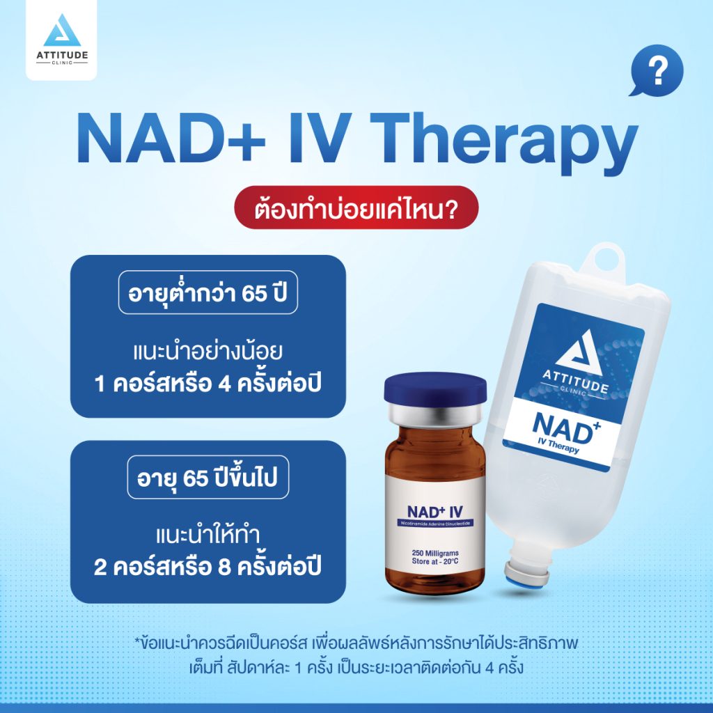 NAD+ ต้องทำบ่อยแค่ไหน