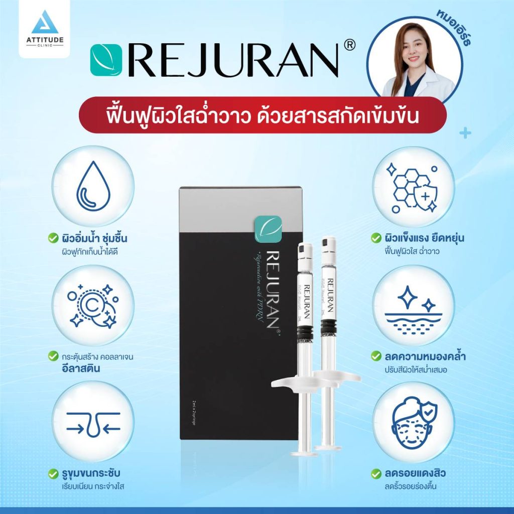 ฮิตจนขาดตลาด REJURAN ฟื้นฟูผิวใสฉ่ำวาว ด้วยสารสกัด Polyneucleotide ปลาแซลมอนเข้มข้น ฉีดรีจูรัน ช่วยฟื้นบำรุงผิวได้อย่างไรบ้าง ?