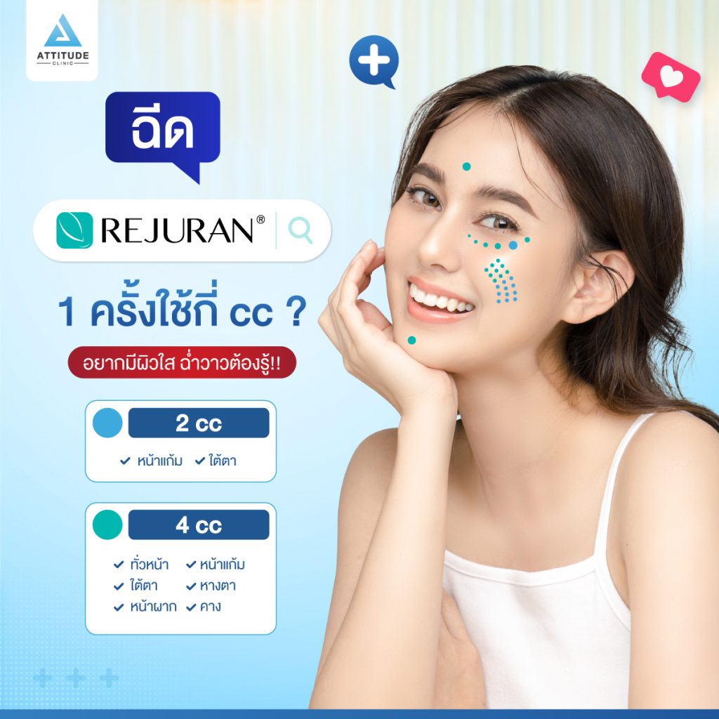 ฉีด Rejuran 1 ครั้งใช้กี่ cc ต้องรู้! ฉีด Rejuran 1 ครั้งใช้กี่ cc ?