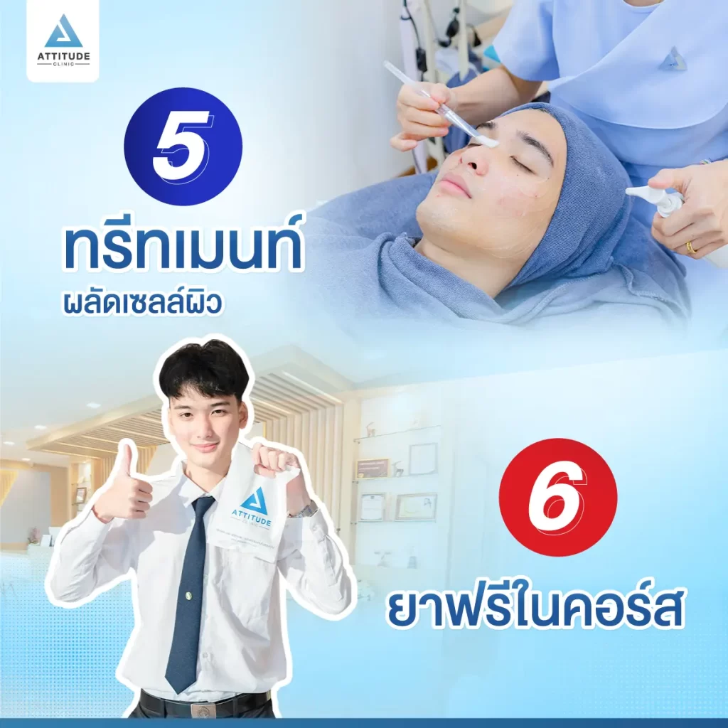 สิวหายจริง จนต้องบอกต่อ ยืนยันกว่าหมื่นเคส Attitude Clinic รักษาสิวครบวงจรจากต้นเหตุสิว ไม่เลี้ยงไข้ ดูแลโดยแพทย์ทุกเคส