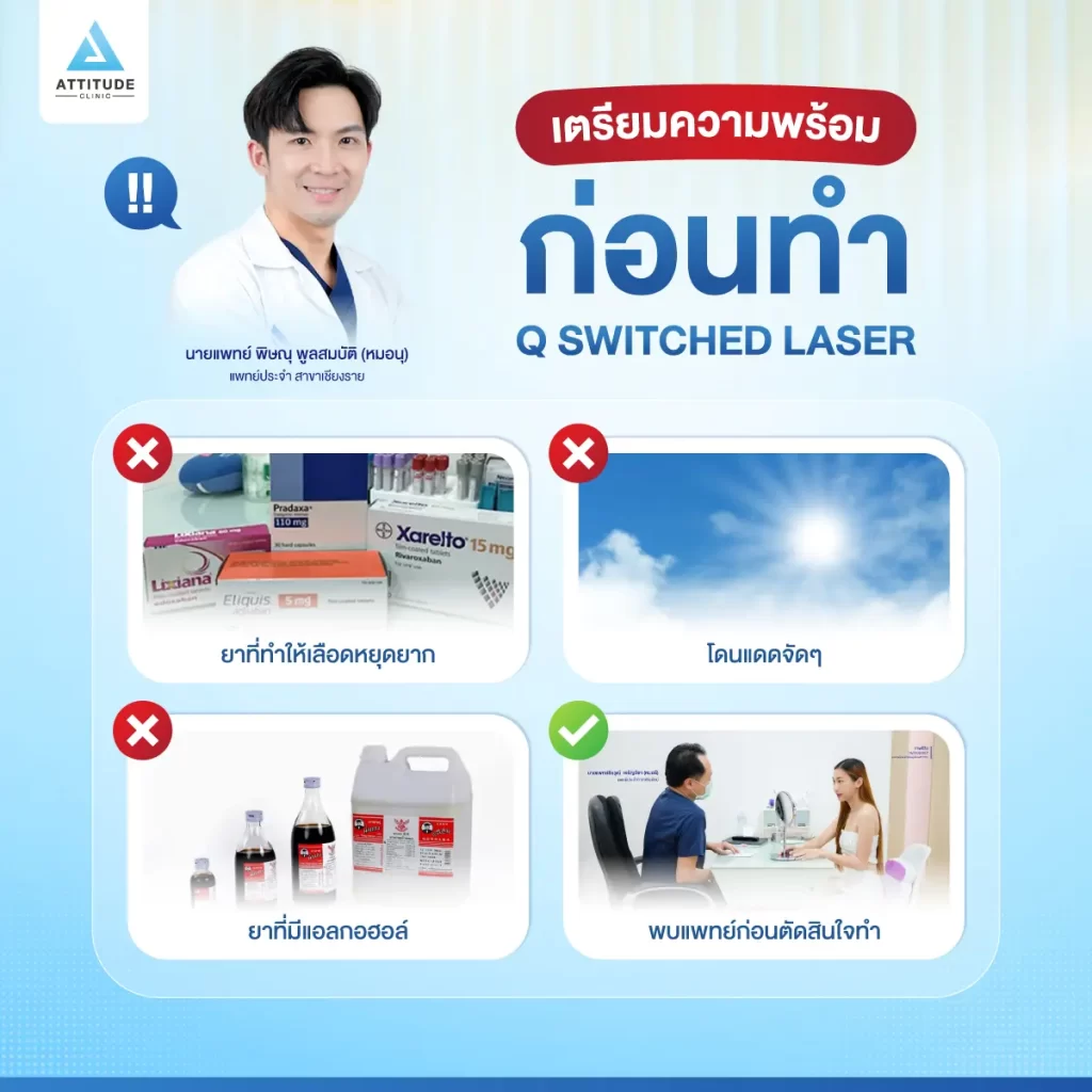 ข้อมูลครบ! Q Switched Laser พารู้จักเลเซอร์หน้าใส รักษาฝ้า กระ จุดด่างดำ ฟื้นฟูผิวให้กระจ่างใส เรียบเนียน ไร้รอยกวนใจ Yag Q Switched Laser คืออะไร? Q Switched Laser รีวิว? Q Switched Laser กี่ครั้งเห็นผล? Q Switched Laser 1 ครั้ง ราคา?