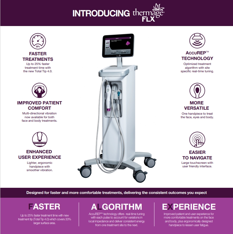 รู้ก่อนตัดสินทำ Thermage FLX เทคโนโลยียกกระชับผิวแบบไร้แผล Thermage FLX คืออะไร ? Thermage FLX ช่วยแก้ปัญหาอะไรบ้าง ? ข้อดีของ Thermage FLX ? Thermage FLX ราคา ? Thermage เชียงรายมีไหม ? เทอมาจ เชียงราย ทำที่ไหนดี ?