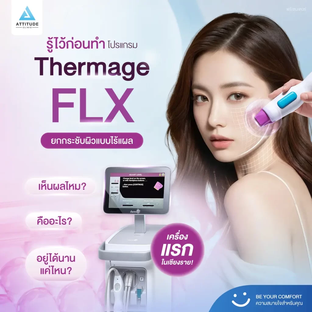 ข้อมูลครบ!! Thermage FLX ที่เชียงราย เทคโนโลยียกกระชับผิวแบบไร้แผล Thermage FLX คืออะไร ?
