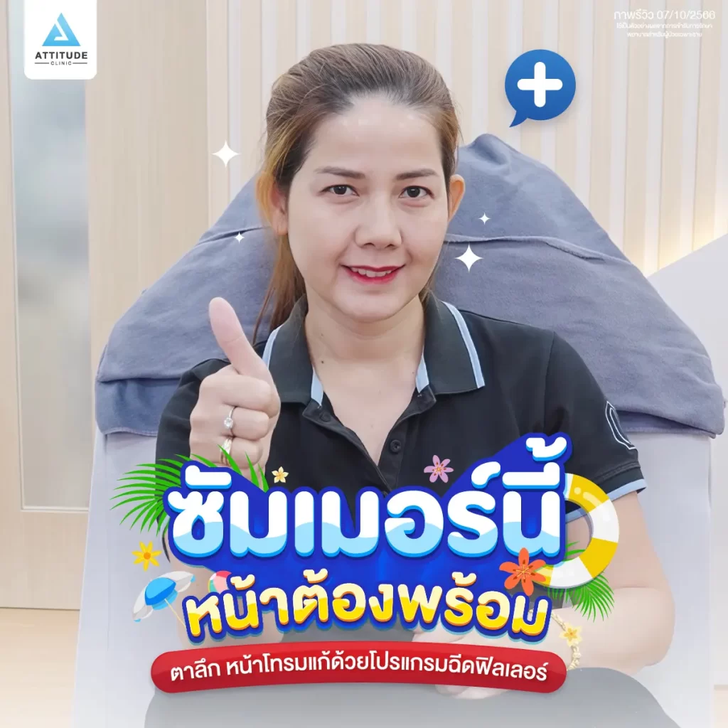 ซัมเมอร์นี้หน้าต้องพร้อม พี่แมวแก้ปัญหาใต้ตาด้วยโปรแกรมฉีดฟิลเลอร์ใต้ตา