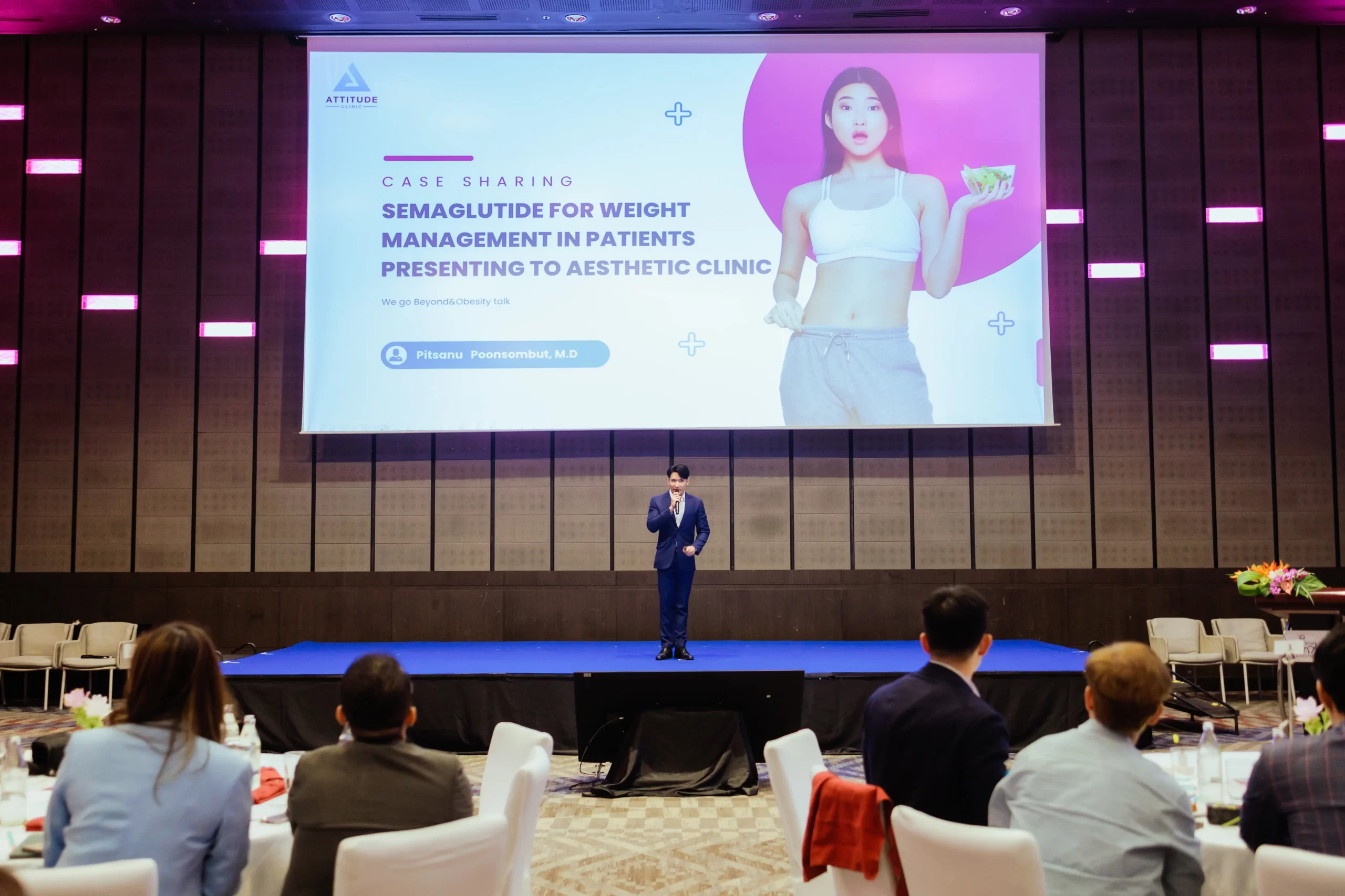 คุณหมอนุ ได้รับเชิญบรรยายและร่วมงาน WE GO BEYOND : SELECT THE STEP to Achieve Sustainable Weight Loss ร่วมถ่ายทอดและแลกเปลี่ยนองค์ความรู้เรื่องการลดน้ำหนักอย่างยั่งยืน