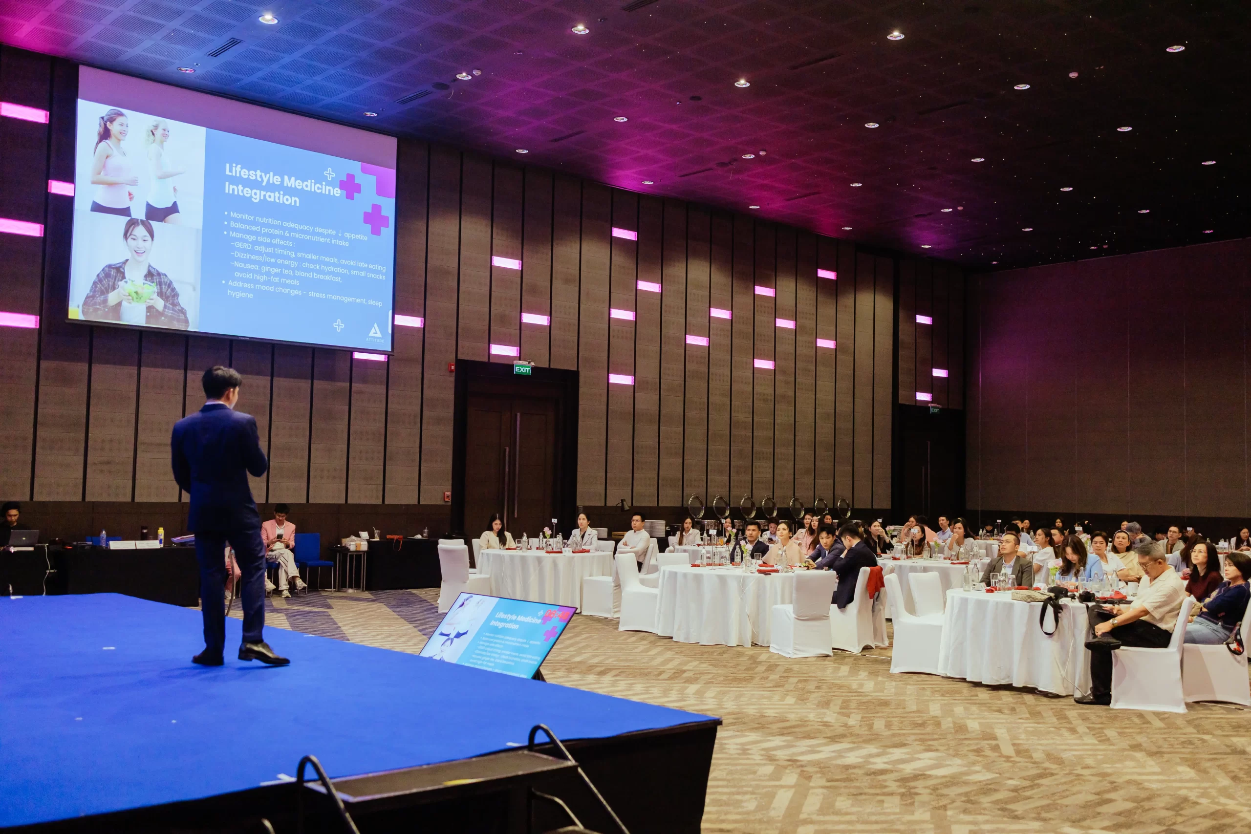 คุณหมอนุ ได้รับเชิญบรรยายและร่วมงาน WE GO BEYOND : SELECT THE STEP to Achieve Sustainable Weight Loss ร่วมถ่ายทอดและแลกเปลี่ยนองค์ความรู้เรื่องการลดน้ำหนักอย่างยั่งยืน