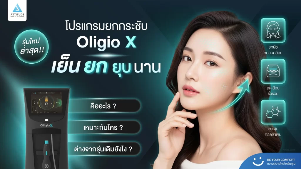 ข้อมูลครบ!! ทำความรู้จักโปรแกรมยกกระชับผิว Oligio X รุ่นใหม่ล่าสุด เย็น-ยุบ-ยก-นานมากขึ้นกว่ารุ่นเดิม! พร้อมเปิดตัวโปรแกรมยกกระชับผิว Oligio X ที่เชียงราย และ Oligio X ที่ลำปาง
