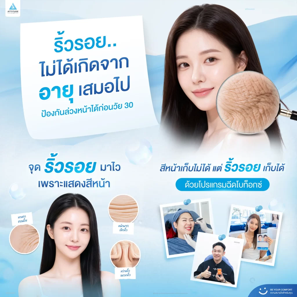 ริ้วรอยไม่ได้มาจากอายุเสมอไป รู้ก่อน...ป้องกันได้ก่อนวัย 30