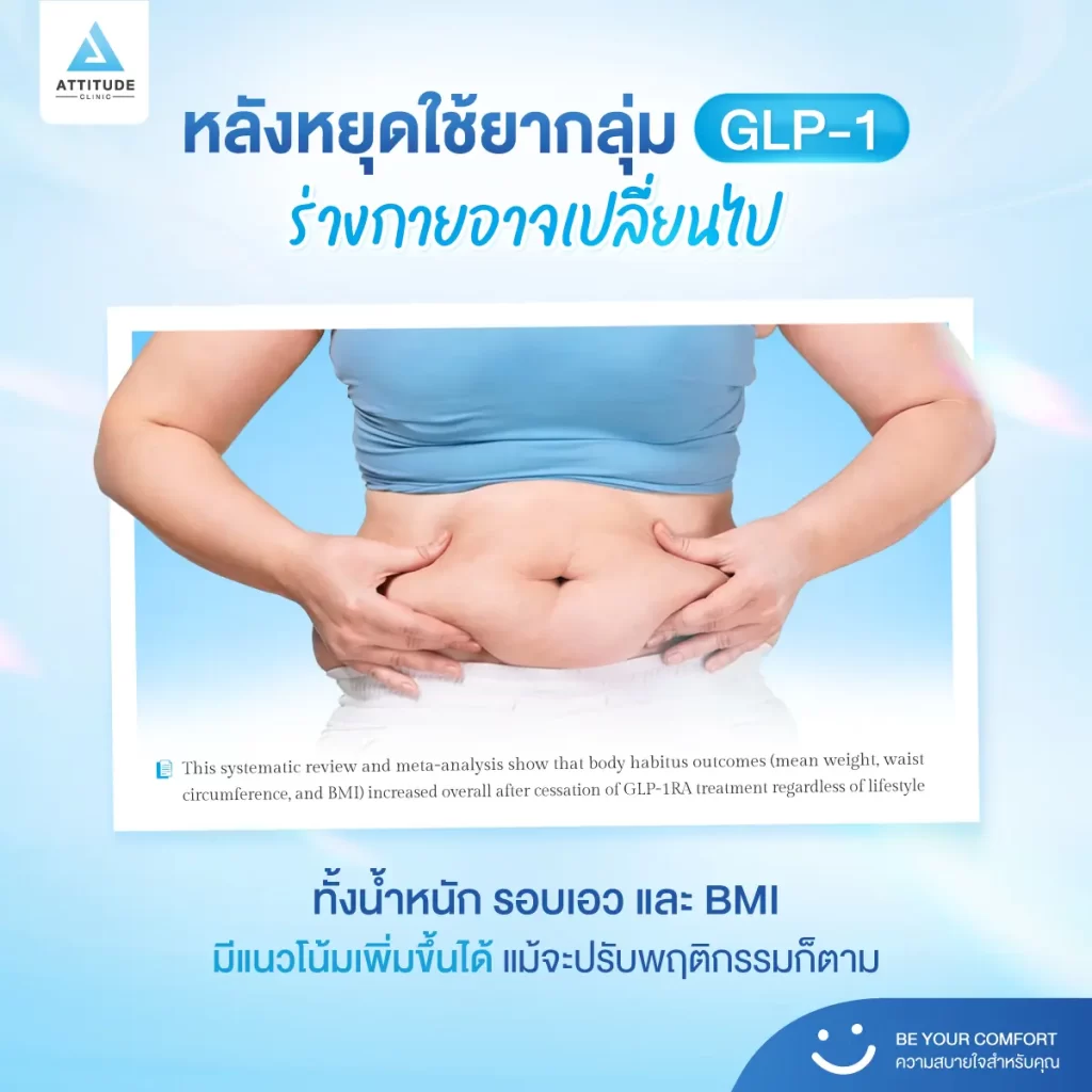 เปปไทด์คุมหิว หยุดจิ้มแล้วน้ำหนักเด้งกลับ… จริงไหม ?