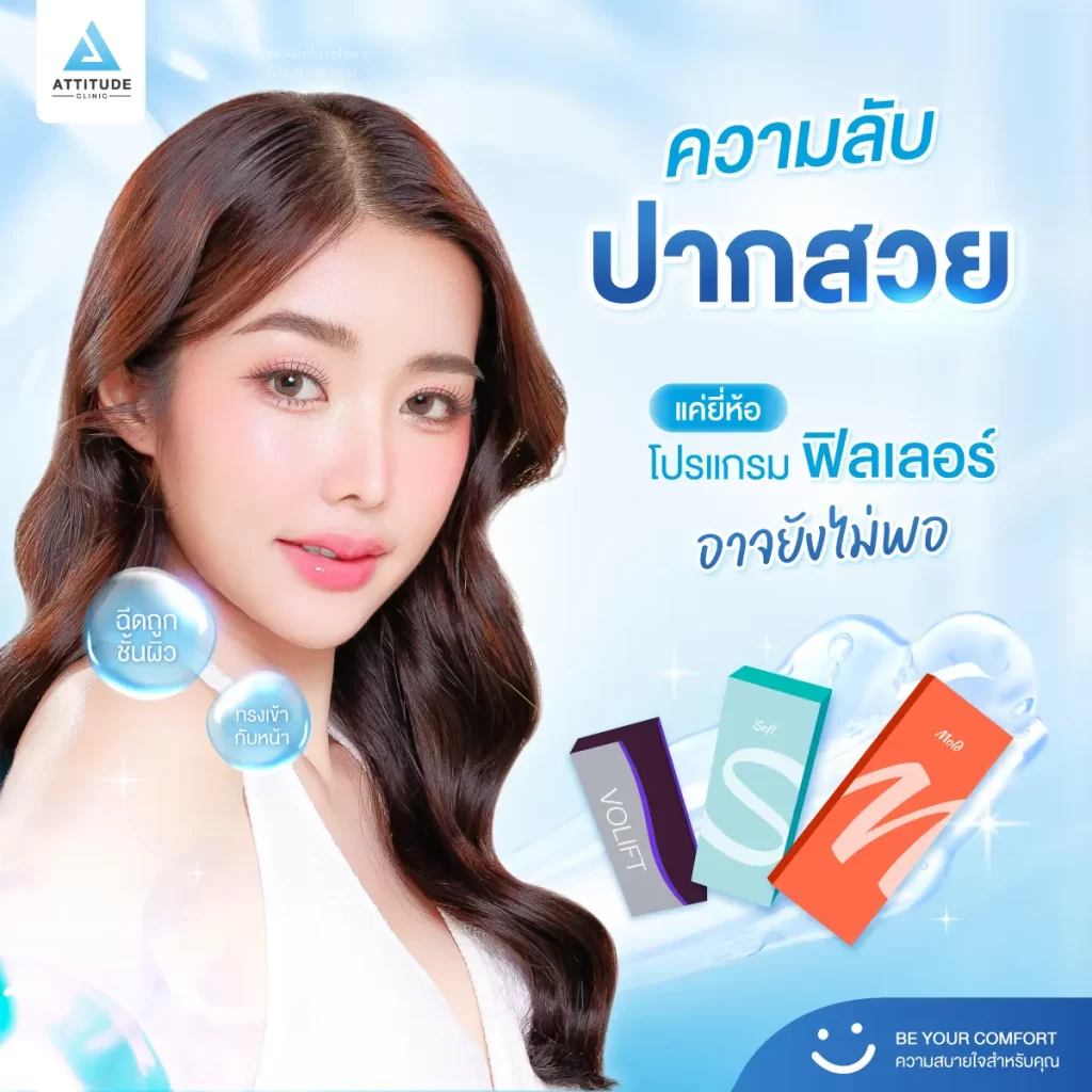ความลับโปรแกรมฉีดฟิลเลอร์ปากสวยดูเป็นธรรมชาติ ต่างกันที่อะไร? ทำไมใช้ยี่ห้อเดียวกันแต่ผลลัพธ์ไม่เหมือนกัน