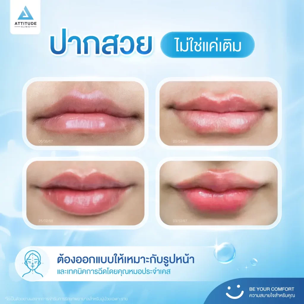 ความลับโปรแกรมฉีดฟิลเลอร์ปากสวยดูเป็นธรรมชาติ ต่างกันที่อะไร? ทำไมใช้ยี่ห้อเดียวกันแต่ผลลัพธ์ไม่เหมือนกัน