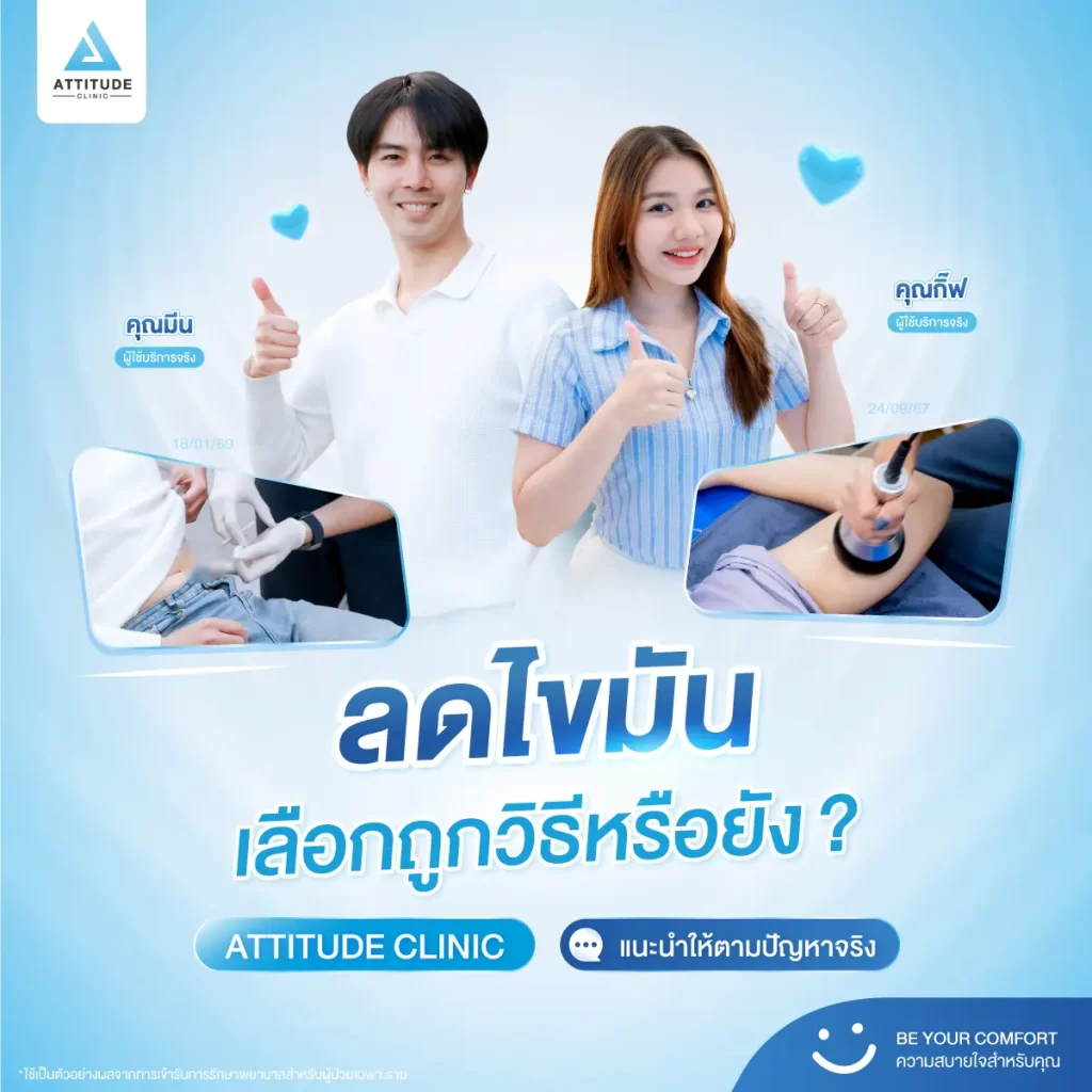 อยากลดไขมัน… ที่ Attitude Clinic เรามีหลายวิธี!