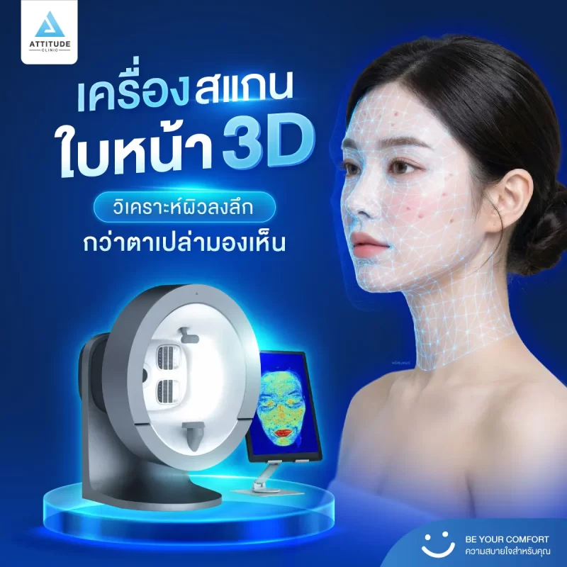 เครื่องสแกนหน้า 3D ตัวช่วยวางแผนรักษาสิวจากปัญหาผิวจริง