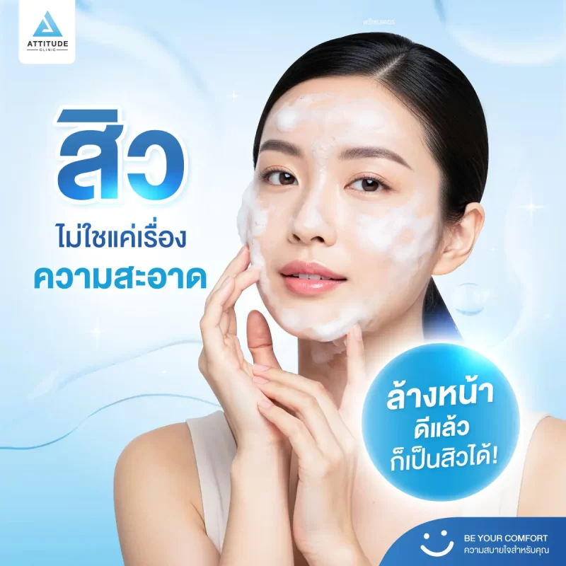 ล้างหน้าดีแล้ว แต่ก็ยังเป็นสิวซ้ำซาก… เพราะสิวไม่ใช่เรื่องของความสะอาดแค่อย่างเดียวน่ะสิครับ!