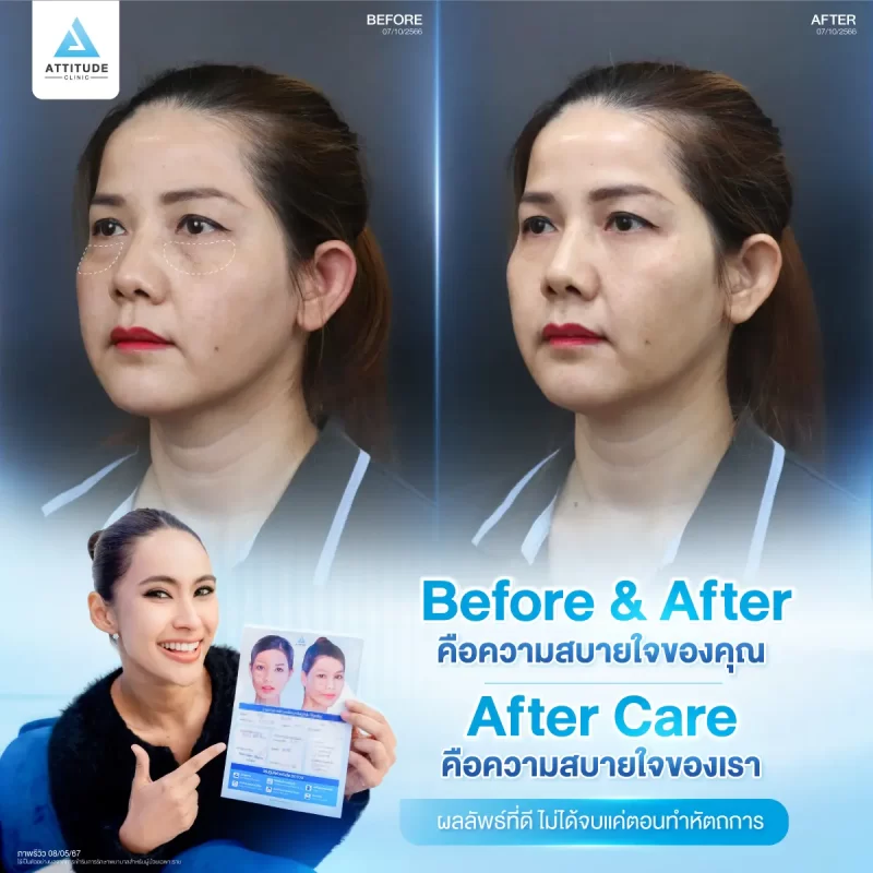 โปรแกรมฉีดฟิลเลอร์ที่ Attitude Clinic เราไม่ได้ Care แค่ผลลัพธ์